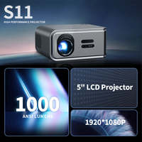 Projecteur numérique intelligent compatible ATSC, 1000 lumens ANSI, WIFI, 4K, 1080p Full HD, projecteurs de télévision intelligents