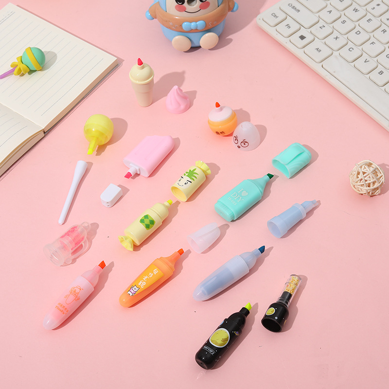 ミニ蛍光ペン 楽天市場】蛍光ペン 蛍光マーカー ミニ プチ ラインマーカー 6色