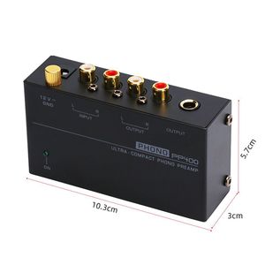 Préamplificateur <span class=keywords><strong>phono</strong></span> compact PP400 pour usage domestique Amplificateur de signal de musique de tourne-disque transfrontalier populaire en stock - Product Image 2