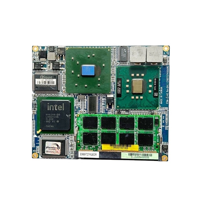 ESM-2740 Rev.B4.1 E190727400ARE Intel Pentium M/Celeron M / Onboard Mobile Intel Celeron 600 MHz 512K L2 Cache Industrial