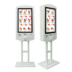 32 Zoll Dual Side Screen Automatischer Selbst bestell kiosk Fast Food Kreditkarte Ticket Rechnung Zahlungs automat für Restaurant