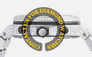 นาฬิกาแฟชั่นฮิปฮอปหรูหราคุณภาพดีที่สุด ประดับเพชรโมอิสซาไนต์สีขาวทอง เหมาะสำหรับใส่ไปคลับ ปาร์ตี้ หรือสไตล์สตรีท ในราคาที่คุ้มค่า - Product Image 4