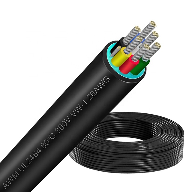 VW-1 E518640 Style 2 Pin PVC Cable Wire Black White Multi-Core Electric Cable Wire Cables
