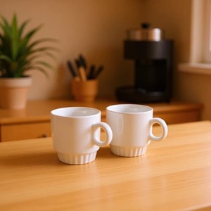 Loyalty White <b>Ceramic</b> Coffee <b>Cup</b> With Handle Heat Resistant Home Office Use - Product Image 1