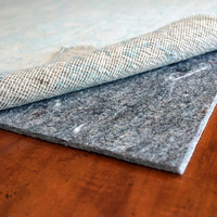 Tapis de sol en feutre antidérapant de haute qualité, coussin de préhension rembourré pour sols en bois dur sous tapis
