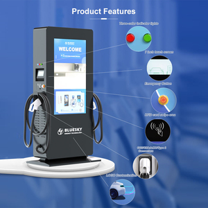 Nouvelle station de <span class=keywords><strong>recharge</strong></span> commerciale pour véhicules électriques DC à double chargeur de 3e niveau, 60 kilowatts, OCPP1.6, avec terminal de paiement - Product Image 2
