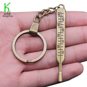 Portachiavi con ciondolo termometro medico in metallo di alta qualità per regali di infermiere medico - Product Image 5