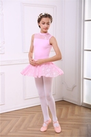 Justaucorps de danse de ballet en maille à manches courtes sur mesure vêtements avec jupe en dentelle vêtements de danse pour l'entraînement