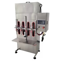 Machine de remplissage de bouteilles d'eau à quatre têtes Remplisseur de seau automatique personnalisé 500 ML 20 L Structure en acier inoxydable d'équipement