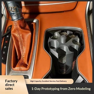 Portavasos y Organizador de Monedas para Coche, Impresión 3D Transfronteriza, <span class=keywords><strong>PLA</strong></span>, Poligonal, Ahorra Espacio, Desmontable, Ecológico, Estilo Moderno y Único, Regalo - Product Image 3