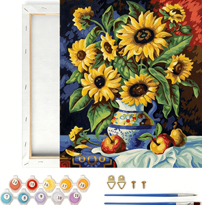 Tournesols de <span class=keywords><strong>Van</strong></span> <span class=keywords><strong>Gogh</strong></span>, <span class=keywords><strong>peinture</strong></span> personnalisée par numéros, kit de <span class=keywords><strong>peinture</strong></span> à l'huile personnalisé, ensemble de <span class=keywords><strong>peinture</strong></span> acrylique, toile, cadeau d'art DIY - Product Image 6