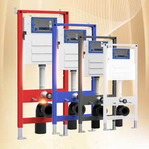 Hiện đại treo tường bát sứ nhà vệ sinh giấu xe tăng dual-tuôn ra cho nhà khách sạn khung thép không gỉ giấu bể - Product Image 2