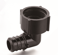Nouveauté Raccords à sertir Pex Raccords de plomberie Coude à 90 degrés Connecteur de robinet FPT Coude pivotant Pex