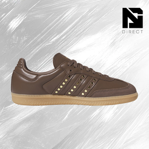 Baskets de skateboard pour femme Earth Strata Gold Metallic en cuir marron, à lacets, bout rond, pour l'été - Product Image 2
