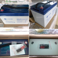 Batterie Solaire Gel SunArk 12V 200Ah 100Ah 60Ah Haute Capacité AGM Plomb-Acide à Décharge Profonde, Supporte la Personnalisation