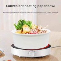 Récipient jetable en papier artisanal de qualité alimentaire/bol pour four/micro-ondes/induction sans danger pour les nouilles salade de lait pizza pain
