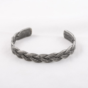 Pulsera Trenzada Geométrica de Plata Tibetana, Joyería Unisex XYB0070 - Product Image 2