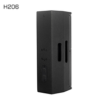 Altoparlante PA a Colonna H206 Dual da 6,5 Pollici 300W Full Range in Legno Compensato per Installazioni in Conferenze, Chiese e Palcoscenici
