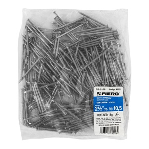 Fiero CLE-2-1/2B Confezione da 1 kg di Chiodi Standard da 2-1/2' con Testa - Product Image 1