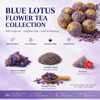 JULYHEALTH Blue Lotus Nymphaea Caerulea, fleurs séchées et broyées en petits morceaux, pour pré-rouleaux légaux, relaxants