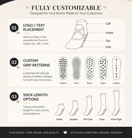 Chaussettes de yoga personnalisées pour femmes avec semelle antidérapante à brides croisées, douces et respirantes, idéales pour le fitness en intérieur et la danse.