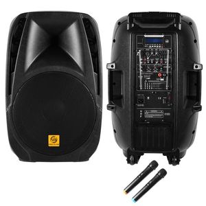 2021 best sellers plastic battery speaker 15inch plastic speaker cabinet