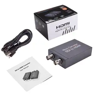SDI To HDMI Converter 3G-SDI/HD-SDI/SD-SDI To HDMI Adapter Automatic Format Detection SDI To HDMI Video Converter