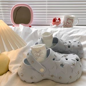 Women's Casual Height-Increasing Clogs Thick Sole 4-8cm Heel Toe-Spring/Summer/Autumn Season Injection Molded PU Upper <b>EVA</b> - Product Image 1