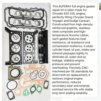 Kit de joint de culasse de haute qualité pour Chrysler EG1 3.0L Grand Voyager Dodge Caravan Pièces détachées automobiles