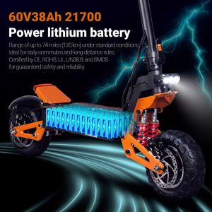 Hot Selling Includes a Tool Kit Scooters Foldable Electronic Smart Type Scooter YS-66 Scooters 40ah Battery YS-66 YS-66 - Product Image 5