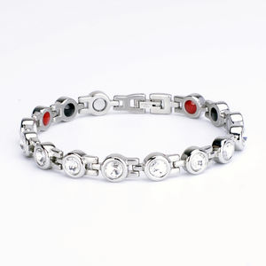 <span class=keywords><strong>Amazon</strong></span> vente en gros de bracelet magnétique à énergie scalaire en acier inoxydable au germanium biologique sain pour hommes et femmes - Product Image 1