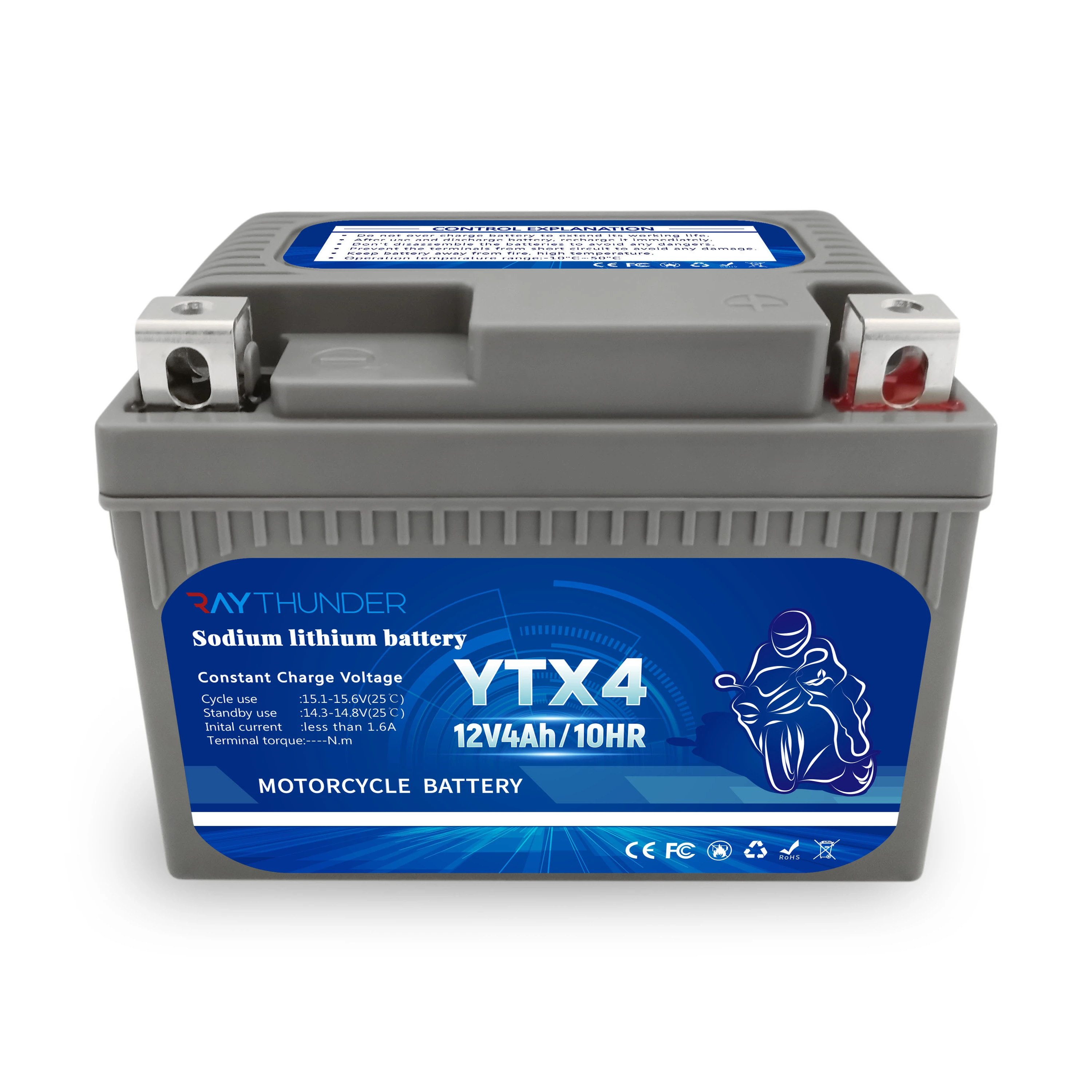 Новинка, литий-ионный аккумулятор YTX4 12 В, 4 А · ч для мотоцикла, стартера