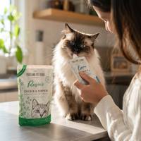 Bolsa con Boquilla Personalizada para Comida de Múltiples Gatos, Envase de Plástico y Papel de Aluminio con Boquilla para Golosinas Húmedas para Mascotas