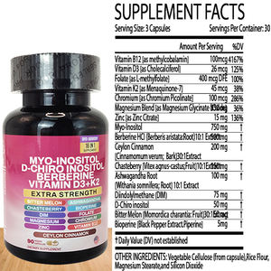 מוצר רב-כמוסה 90 של tk inositol ומוצר נוגד חמצון למבוגרים לא לנשים בהריון - Product Image 5