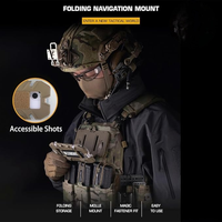 Support de téléphone universel MOLLE pour gilets tactiques-Design antidérapant pour Airsoft, chasse et camping
