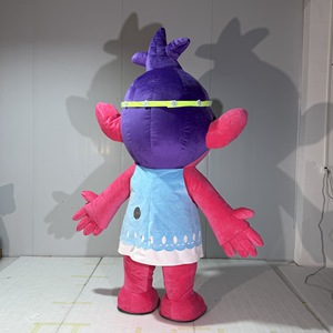 FUNTOYS Costume de mascotte gonflable <span class=keywords><strong>Trolls</strong></span> Personnages <span class=keywords><strong>Poppy</strong></span> & Branch Déguisement pour événements et fêtes d'anniversaire pour adultes - Product Image 5