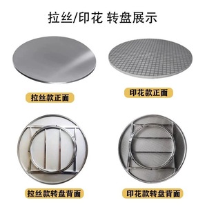 Stainless Steel Round Turntable <b>Table</b> <b>Foldable</b> Outdoor Barbecue Snack <b>Table</b> Small Canteen Dining <b>Table</b> - Product Image 5