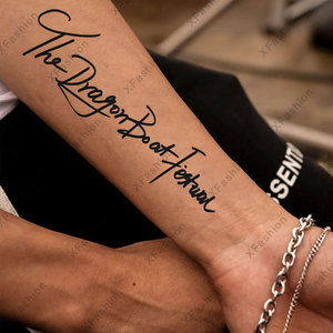 Últimas 2 semanas pegatinas de tatuaje corporal temporal jugo de hierbas semipermanente impermeable a prueba de sudor <span class=keywords><strong>para</strong></span> brazo pantorrilla espalda columna vertebral <span class=keywords><strong>para</strong></span> niños - Product Image 5