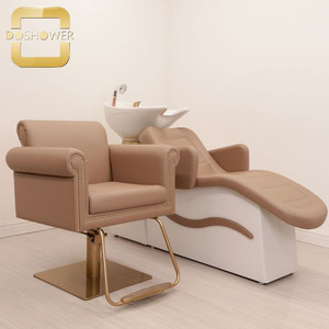 Bellezza soggiorno massaggio Shampoo tavolo per testa curva Spa Shampoo letto con lavandino in ceramica bianca sedia Shampoo - Product Image 4