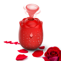 Odeco - Sucette pour mamelons pour adultes - Rose - Jouets sexuels pour femmes - Jouets sexuels pour adultes - Vibrateur à succion en forme de rose
