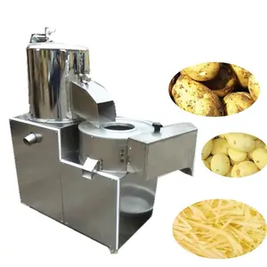 2024 Potato Washing Big Capacity Peeling Cutting Slicing Making Machine Price For Sale