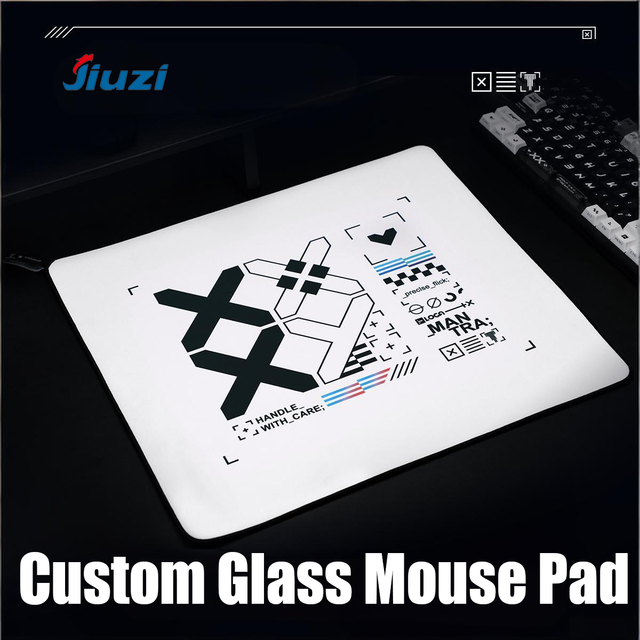 High Quality Professional 5mm Thickness Custom Smooth Esports Water Resistance Tempered Glass Gaming Mouse Pad