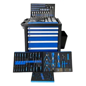 Alta calidad 225 piezas conjunto de herramientas de mano llave de equipos de garaje y herramientas de taller