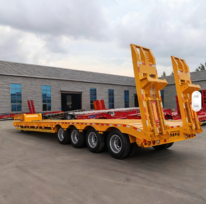 <span class=keywords><strong>Semirremolque</strong></span> <span class=keywords><strong>de</strong></span> plataforma baja autodescargable para el transporte <span class=keywords><strong>de</strong></span> maquinaria <span class=keywords><strong>de</strong></span> construcción, remolque <span class=keywords><strong>de</strong></span> plataforma baja con cuello <span class=keywords><strong>de</strong></span> cisne desmontable en venta - Product Image 3