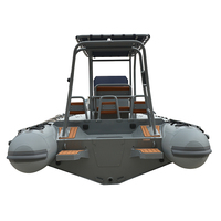 Bateau pneumatique semi-rigide en aluminium certifié CE, coque en aluminium de qualité marine, bateau d'appoint pour yacht, idéal pour le plaisir en famille