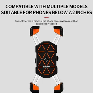 Soporte para Teléfono Móvil de Bicicleta ESLNF, Ajustable en 360 Grados, Compatible con Teléfonos de 4.5 a 7.2 Pulgadas - Product Image 5
