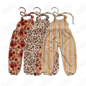 Nouvelle Arrivée Été 2021 : Combinaison Halter Fille Bébé Imprimé Floral Turc, Tendance OEM, Tailles 3m-16t - Product Image 3