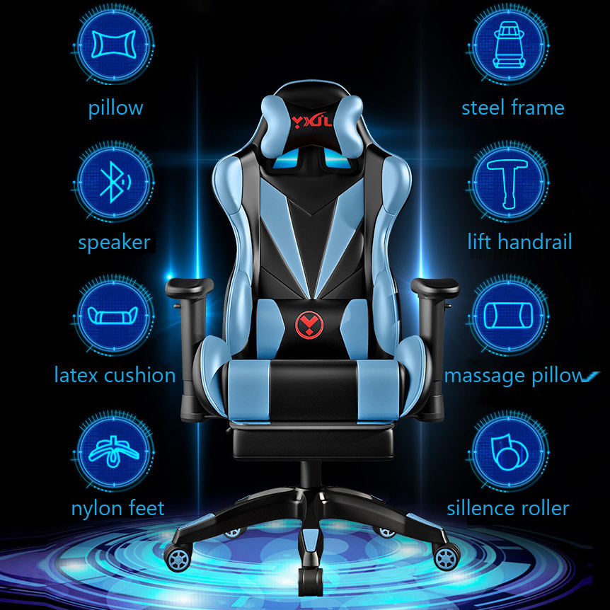 ORANGLES Cheap Modern PU Leather Gaming Chair with Massage & Footrest | Ergonomic PC Office Sillas Gamer, Reclining High-Back Computer Seat – Affordable Luxury (Kuwait) - detailed closeup view - illustrating benefits - Image 3 of 6 | created for all | Shop Cheap Modern PU Leather Gaming Chair with Massage & Footrest | Ergonomic PC Office Sillas Gamer, Reclining High-Back Computer Seat – Affordable Luxury (Kuwait) North Carolina | Free Shipping ORANGLES