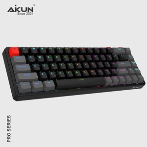Nouveau <span class=keywords><strong>clavier</strong></span> de jeu Aikun X968 à trois modes, 68 touches, avec batterie rechargeable, rétroéclairage RVB, <span class=keywords><strong>programmation</strong></span> de macros mécaniques, USB-C - Product Image 3