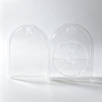 Plateau en blister transparent personnalisé en PET pour hameçons et lignes de pêche, boîte d'emballage en plastique transparente en gros